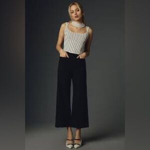 Maeve Colette cropped wide leg pant